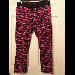 Nike Relay Dri-FIT Foldover Printed Crop Tights